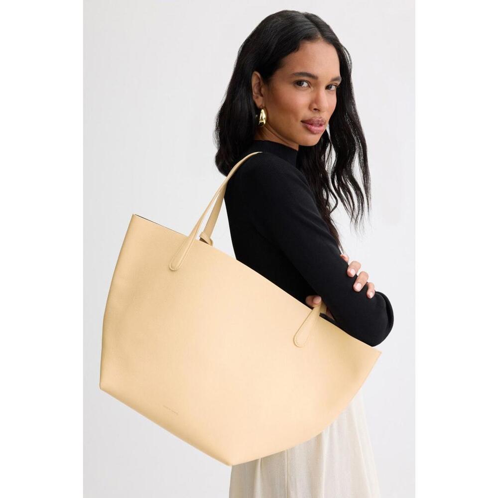 Mansur Gavriel Everyday Soft Tote with Stains and Light Discoloration